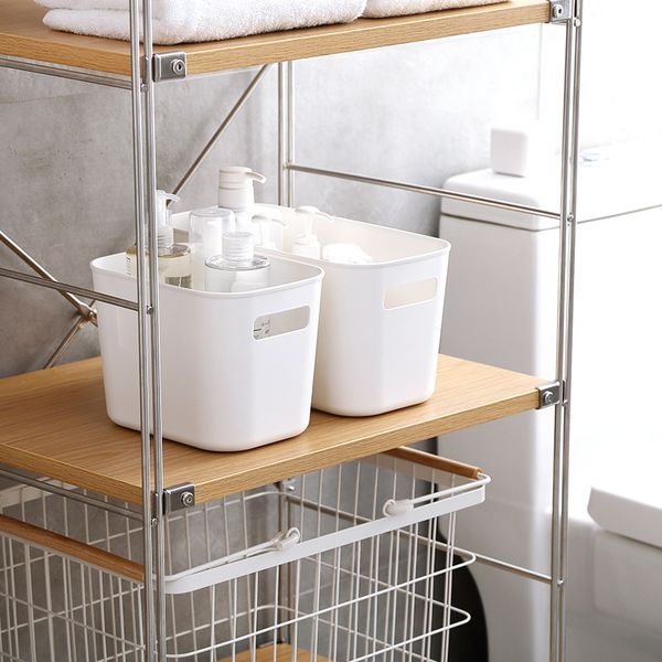 

plastic storage basket kitchen snack storage box bathroom desktop