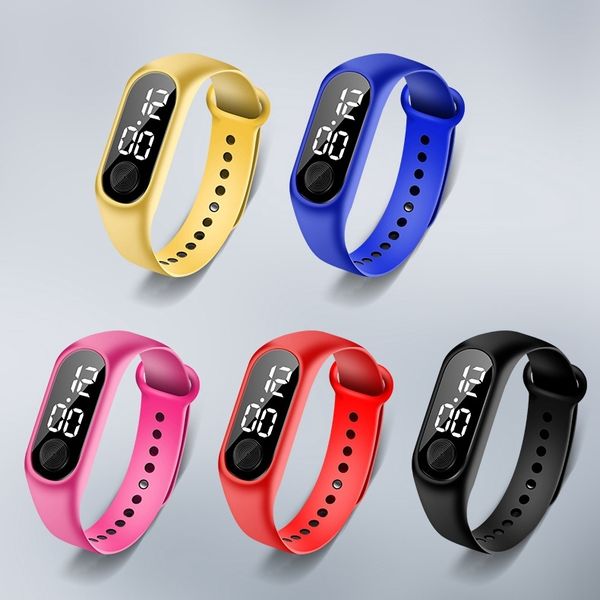 

sq2eled trend light for popular white kids children boys girls students sport digital mens womens thin wrist watches