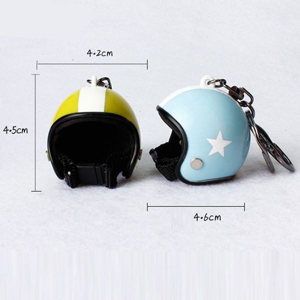 

automobile motorcycle helmet keychains keychain cute fashion interior decoration ornament accessories, Silver