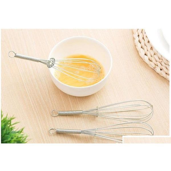 

stainless steel handle egg beater drink whisk mixer foamer kitchen egg beater mini handle mix jllcpo bdedome