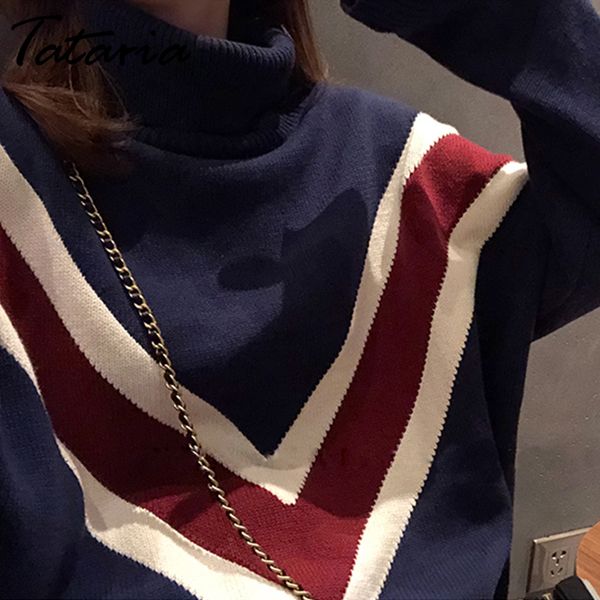 

свободные с высоким шеем, полосатая толстая точная подгоняшка, пуловеры для водолазки, женское свитер, толстовка зимней коврики. 9hwn, White;black