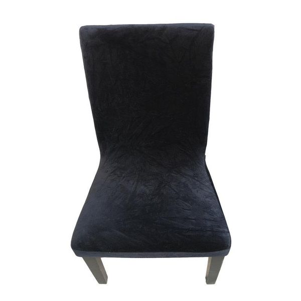 

chair covers 1pc seat cover slipcover silver velvet padded stretch high quality