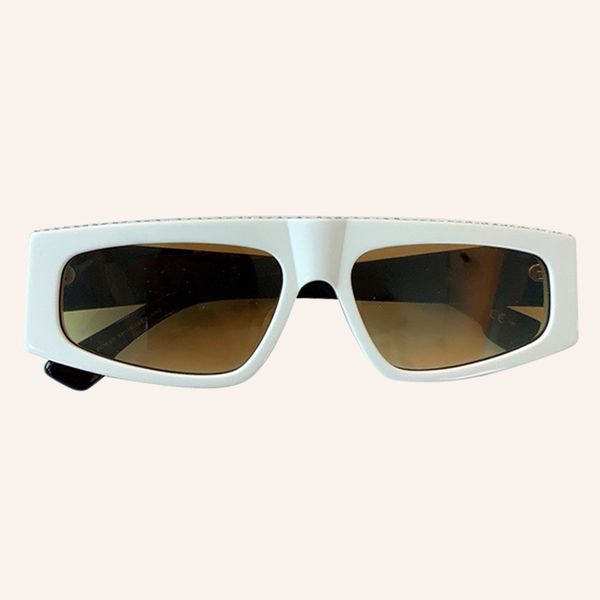

fashionable new female 2020 rectangle men's sunglasses eyewear brand rkot, White;black