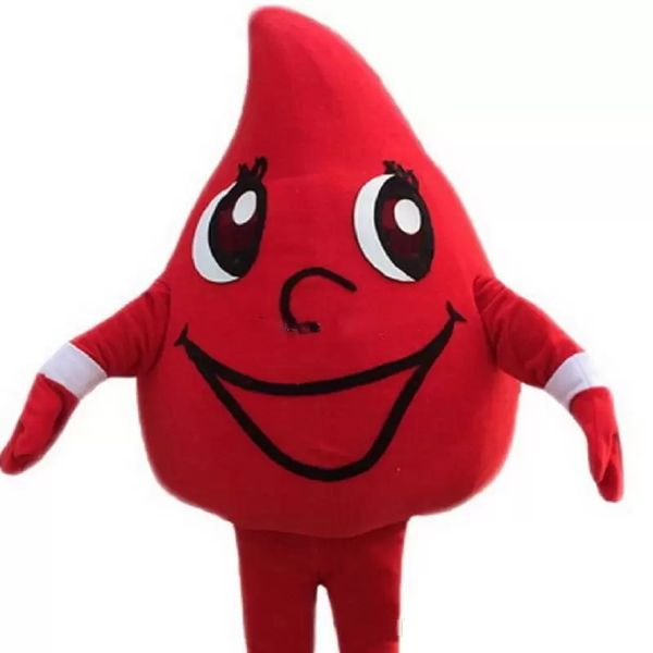 2022 Halloween Cute Blood drop Mascot Costume Cartoon Anime tema personaggio Natale Carnival Party Fancy Costumes Adult Size Birthday Outdoor Outfit