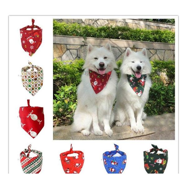 

christmas dog costume triangular bandanas pet scarf for dogs cats neckerchief dog apparel christmas decoration pet grooming supplies