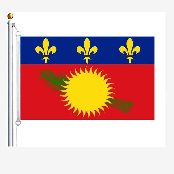 

guadeloupe district flags 90 x 150 cm, 100 % polyester, digitaldruck