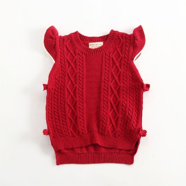 

2020 new children's clothing children sweaters girl vest spring autumn and winter baby outerwear knitted vest, Blue;gray