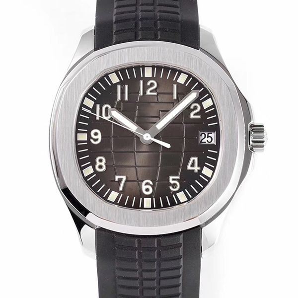 

mens watch automatic mechanical movement watches 40mm business wristwatches waterproof montre de luxe gifts for men, Slivery;brown