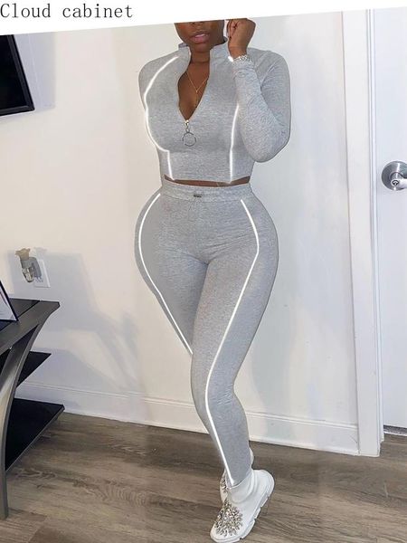 

2020 suit cute two fall clothes for women sets, Gray