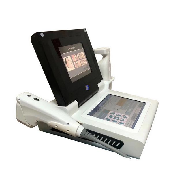 Máquina de adelgazamiento corporal liposónica portátil 2 en 1 4D Liposonic Hifu Máquina ultrasónica de estiramiento facial para estiramiento de la piel con 10 cartuchos Cuerpo facial