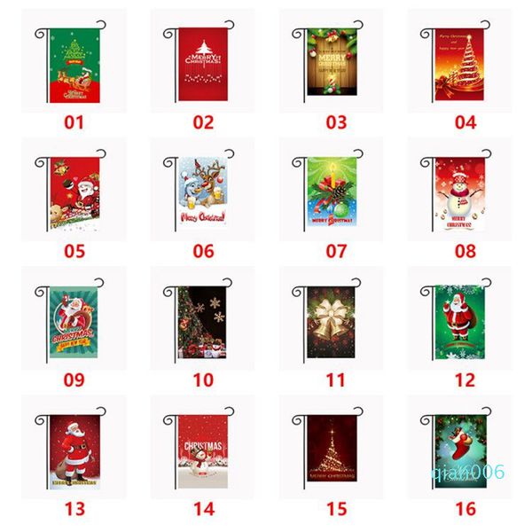 

factoryc0iahanging flags garden 30*45cm outdoor happy new year christmas banner home party decorations dda488