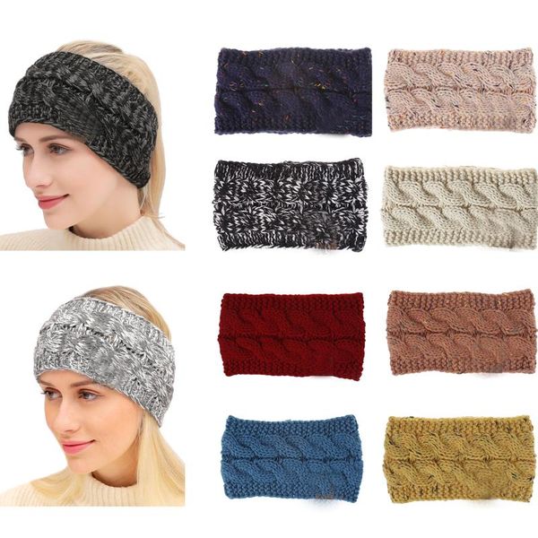 

beanie/skull caps wholesale winter ear warmer headbands handmade soft velvet hairband headwrap stretch women headwear hat 21 colors la, Blue;gray