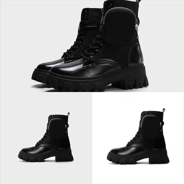 

68mln fashion winter size desert boot walletankleboots flamingos with white women 13 boot bee real leather medal coarse, Black