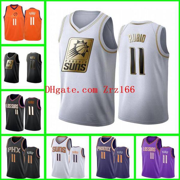 

мужские баскетбольные phoenix. солнце 11 рики rubio 2020-21 город без рукавов без рукавов и шорты, Black;red