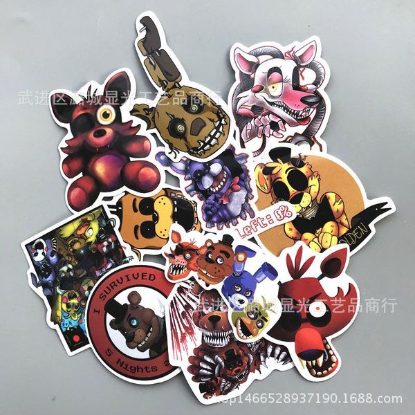 

11 шт. 1lot fnaf пять ночей на freddy bike автомобиль ноутбук наклейки водонепроницаемый багаж наклейка для скейтборда игрушка wmtulo