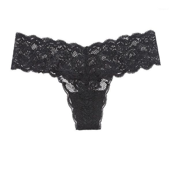 

l xl plus size women lace panties ladies hollow underpants imitation lingerie thongs and g strings underwear1, Black;pink