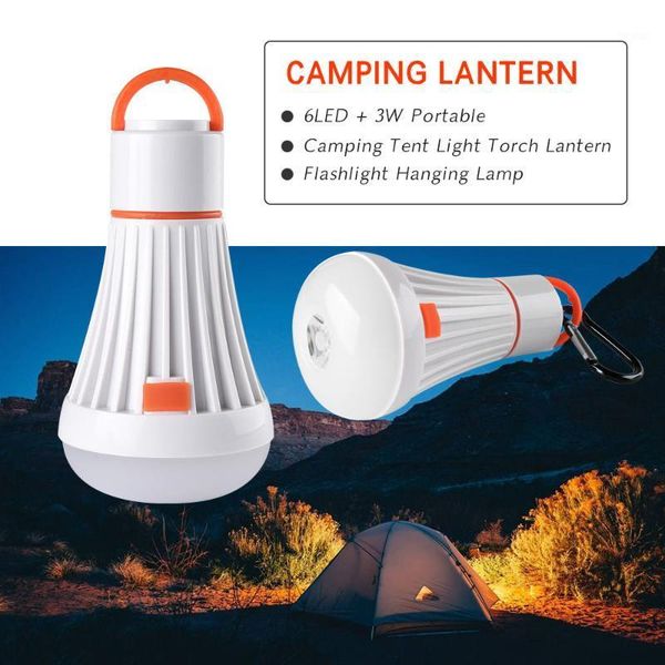 

portable lanterns 18650 led lanterna 4 modes abs 6led + 3w camping tent light torch lantern hanging lamp task lighting1