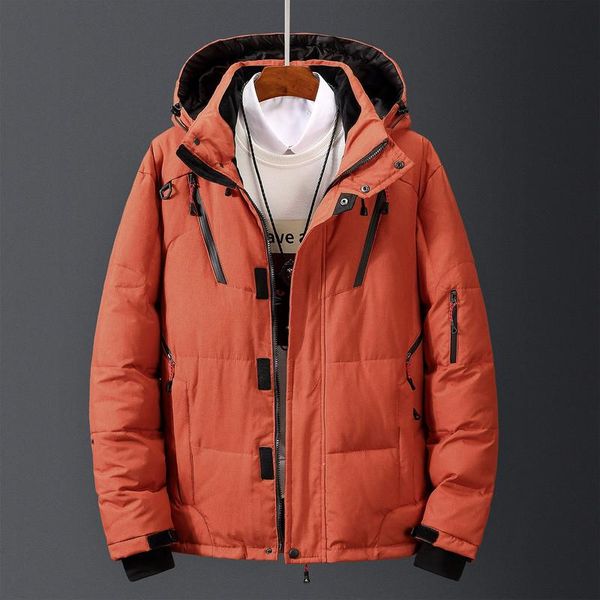 

dropshipping down куртка мужской зимние parkas мужчины белая утка путень падал с капюшоном открытый толстый теплый мягкий снежный размер раз, Black