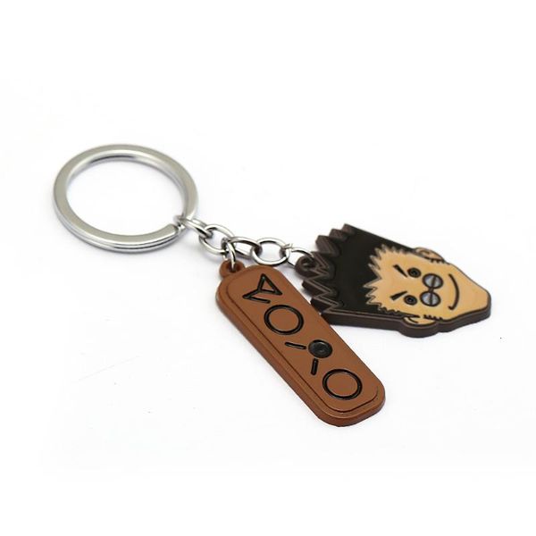 

key x tritium keychain leorio pendant paladinight metal ring holder figure chaveiro anime men jewelry llaveros hc1, Silver