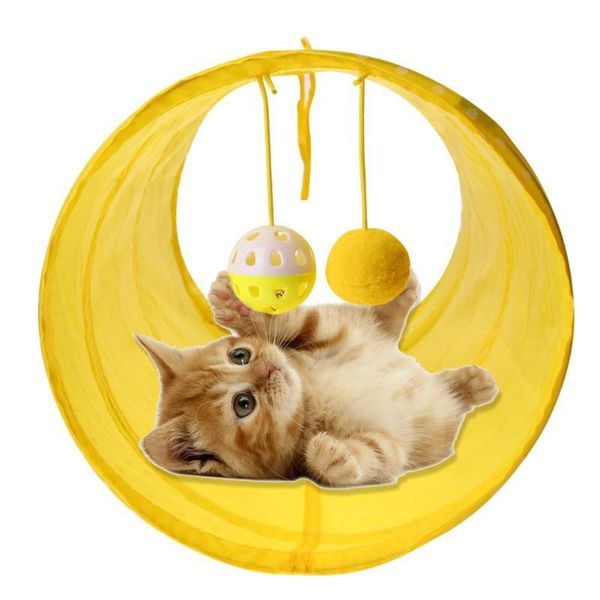 

cat toys funny pet tunnel play tubes collapsible crinkle kitten toy ferrets