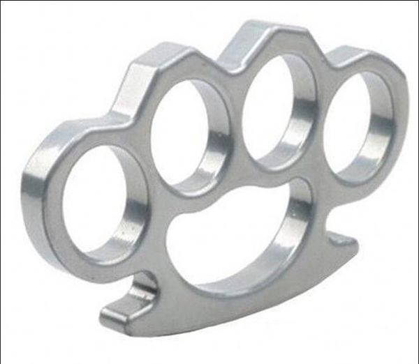 

silver and black thin steel brass knuckle dusters,self defense personal security women's and men's self-defense pendant4534