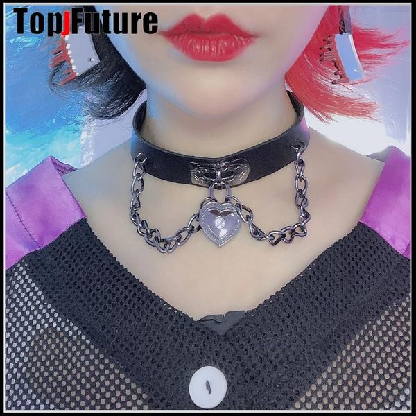 

dark vintage trampoline tuku suoyuan love chain hip hop collar choker bracelet, Golden;silver