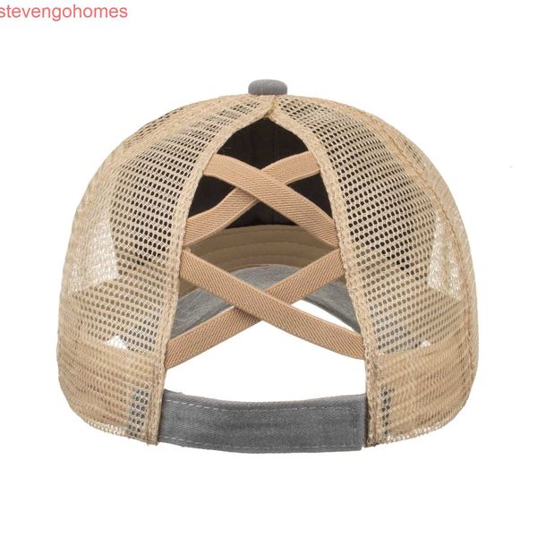 

elastic wash version to make cross old light with horsetail baseball net cap baseball cap sun hat b719, Blue;gray