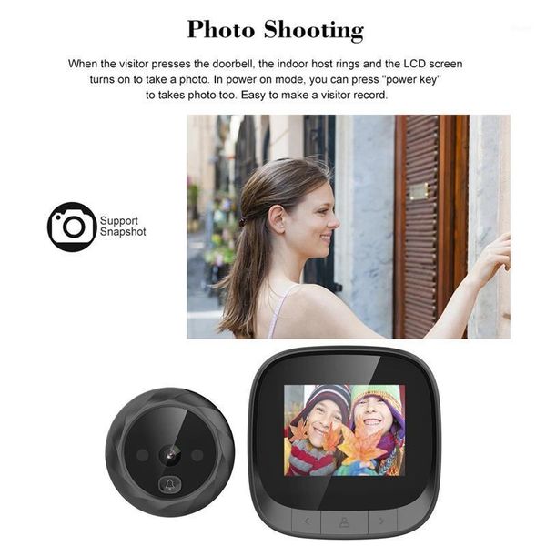 

2.4 inch lcd sn digital door viewer peephole door camera doorbell support 90 degree wide angle ir night vision digital1