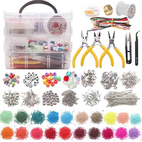 

diy jewelry making set beads for bracelets bead kit with letter beads for necklaces friendship bracelet gift for women kimter-z113a