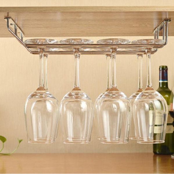 

wine glass racks three types hanging upside down cup goblets display rack home bar stainless steel wine stand home decorative1
