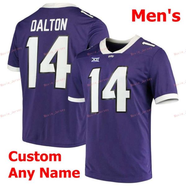 College Football Nik1 Sattiert Custom 33 Sewo Olonilua 4 Taye Barber 5 Ladainian Tomlinson Tcu Horned Frogs College Männer Frauen Jugendtrikot