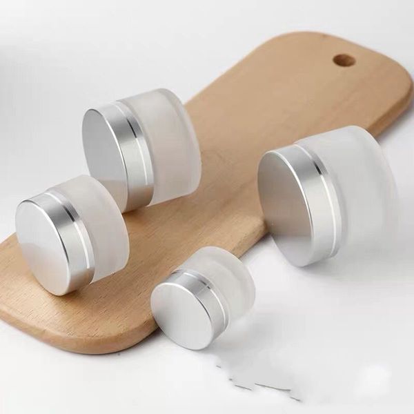 

portable bottles frosted cosmetics empty face cream convenient woman man flasks glass jar bathroom supplies 1 15lj k2