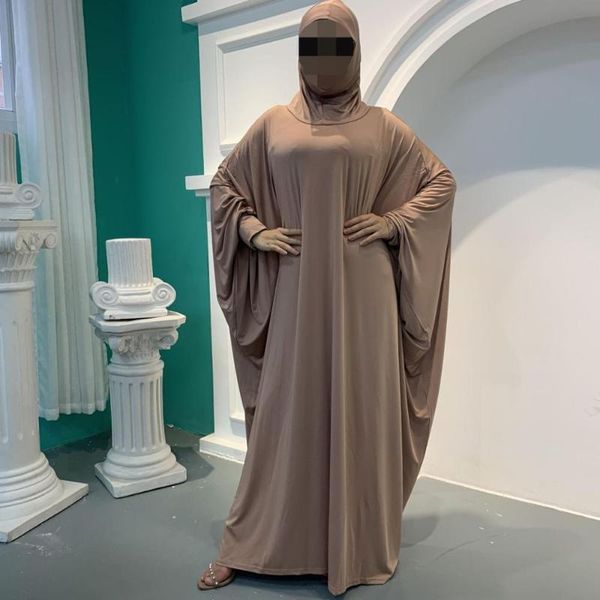 

muslim prayer garment abaya women hijab dress burka niqab islamic clothing dubai turkey formal namaz long khimar jurken abayas, Red