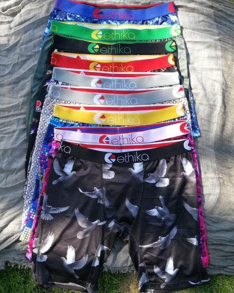 

продвижение! случайные стили ethika мужские боксер нижнее белье спортивное белье hiphop рок акциз нижнее белье скейтборд улица быстрая сухая, Black;white