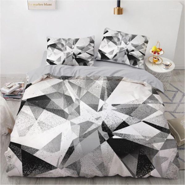 

bedding sets marble pattern set bedclothes include duvet cover home textiles pillowcase comforter bed linen1