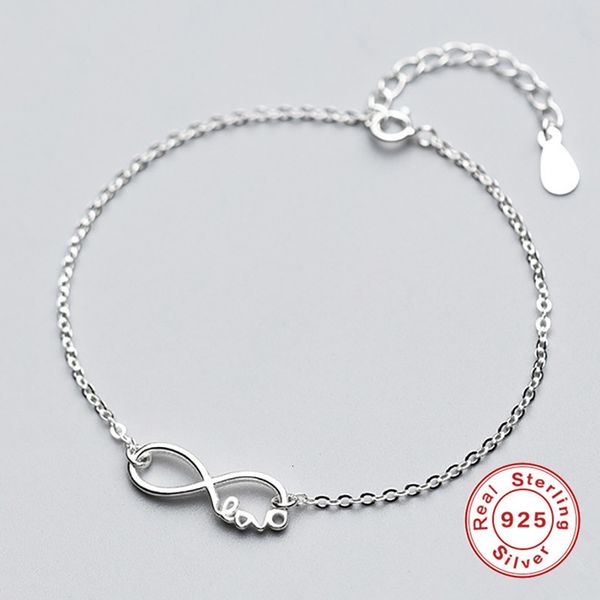 

bracelet solid real sterling 100% for 925 women wife girls lady fine silver jewelry multiple styles a30, Black