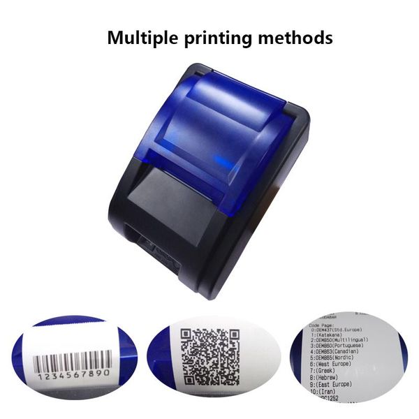 

printers rugline p58hu bluetooth 4.0 usb connecting 58mm thermal printer tickets for android windows linux receipts