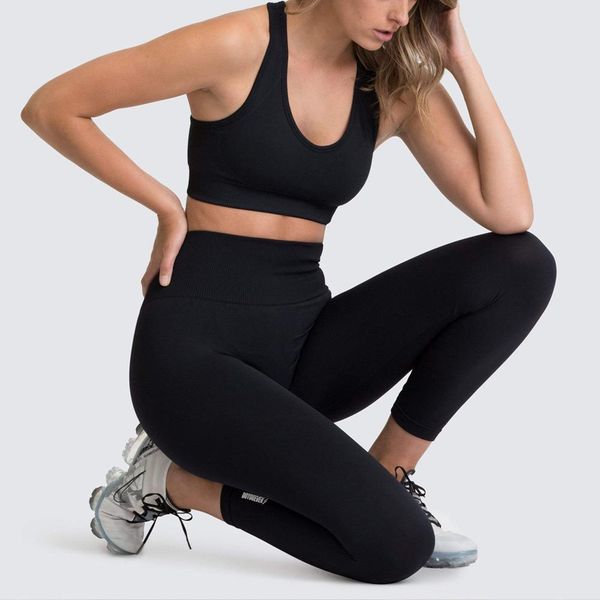 

tracksuits fashion women fashion fitness sporting tracksuit turtleneck full sleeve elastic high waist leggings bra sets striped outfits outd, Gray