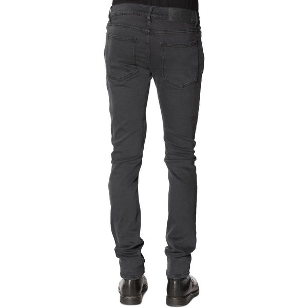 Pantaloni economici da uomo e da donna in denim stretch grigio scuro slim lunedì