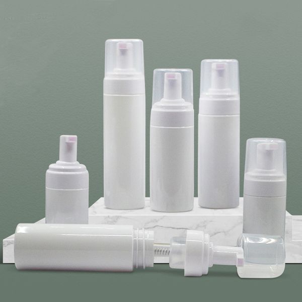 

100ml 120ml 150ml foamer bottles empty white plastic foam bottles hand wash soap mousse cream dispenser bubbling bottle bpa free