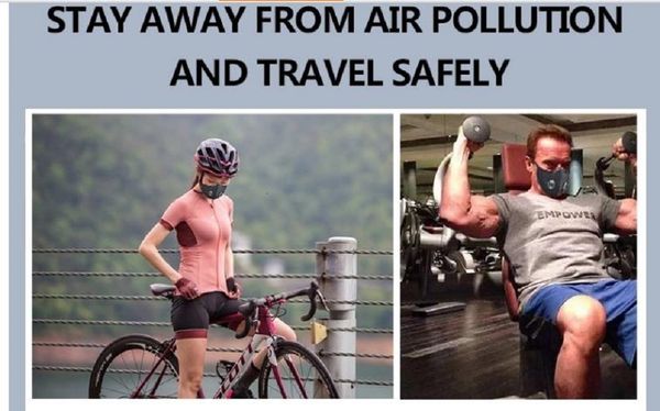 

carbon filter pm 2.5 reusable cotton face activated mask