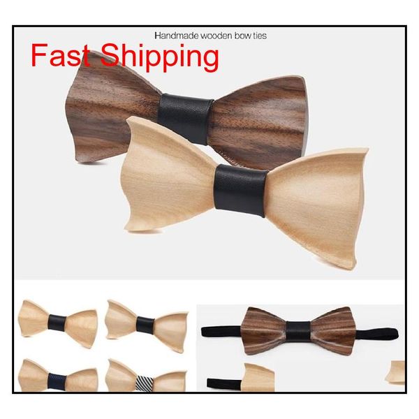 

wooden bow tie for men bridegroom 2018 new fshion wood 18 styles gentleman bow ties bowtie qyldrb mj_fashion, Black;gray