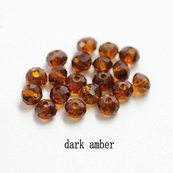 

4-8mm dark brown грановитая стеклянные круглые бусины rondelle кристалл австрия шарики для ожерелья diy браслета изготовление заключений юве