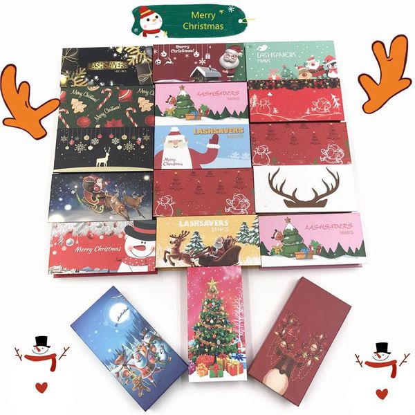 

false eyelashes lashes packaging makeup christmas eyelash box wholesale empty lash boxes logo rectangle case 25mm mink