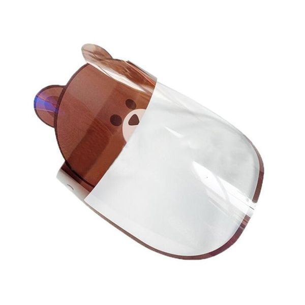 

12 designs child protective mask cute cartoon face shield pet anti-fog full face isolation mask prevent transparent visor kids party masks