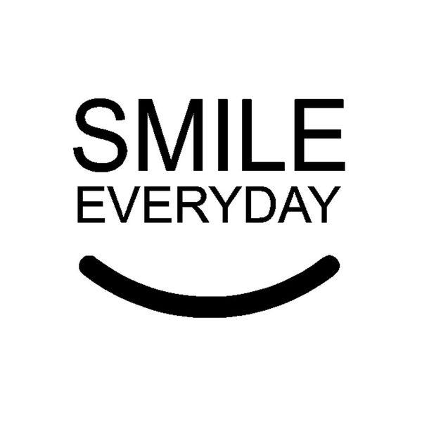 

13.5cm*10.9cm smile everyday interesting vinyl car-styling car window sticker decal black silver c15-1361