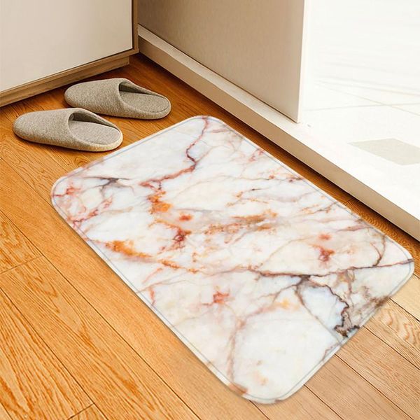 

marble printed floor mat kitchen non-slip floor mat doormats for living rooms bedroom toilet footpad carpet door entrance decor
