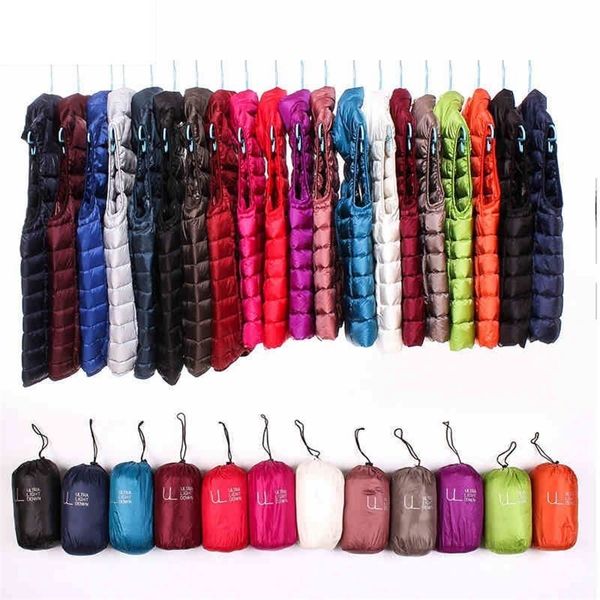 

newbang brand women sleeveless women's ultra light down vests slim jacket girl gilet plus lightweight windproof warm waistcoat 201028, Black;white