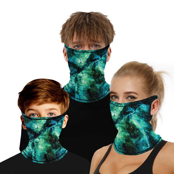 

digital sky printing starry 3d parent-child protective protection ear mask multi-functional magic children's scarf sffe4