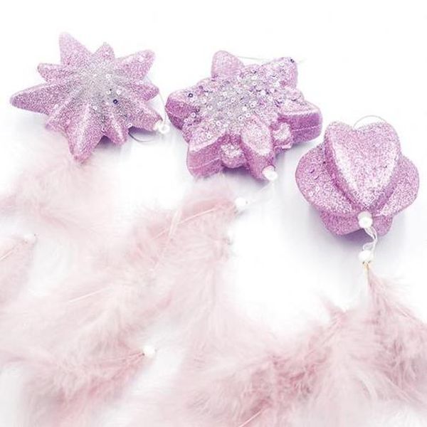

3pcs set foam feather snowflake christmas tree pendant hanging ornaments decor beautiful christmas pendant 3pcs set foam wmtsac